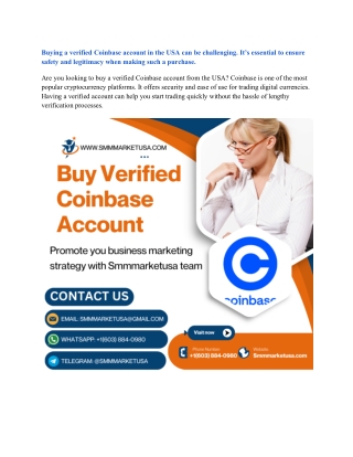 Verified Coinbase Accounts for Business or Personal Use