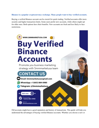 Verified Binance Accounts for Sale – KYC Approve