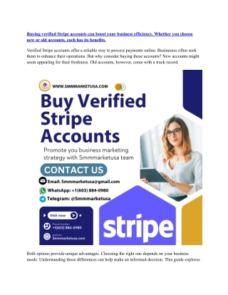 High Quality Stripe Accounts – Verified & Safe