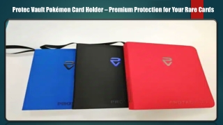 Protec Vault Pokémon Card Holder – Premium Protection for Your Rare Cards