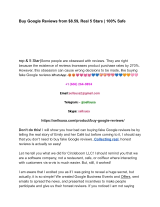 Buy Google Reviews from Usa Top Service