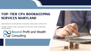 Top-Tier CPA Bookkeeping Services Maryland