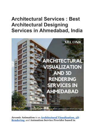 Architectural Services _ Best Architectural Designing Services in Ahmedabad, India