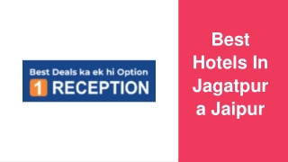 Best Hotels In Jagatpura Jaipur