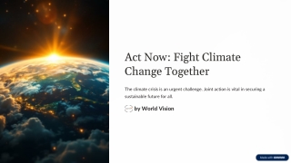 Act Now: Fight Climate Change Together