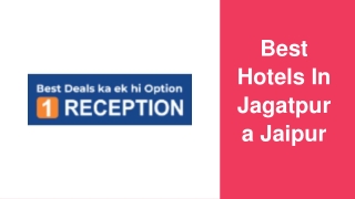 Best Hotels In Jagatpura Jaipur