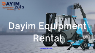 Rough Terrain Forklift for Rent Heavy Duty Equipment