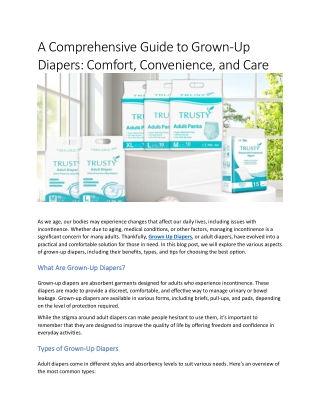 A Comprehensive Guide to Grown