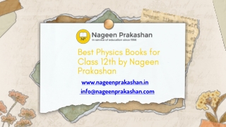 Best Physics Textbook for Class 12th