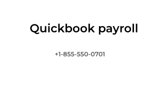 Quickbook payroll