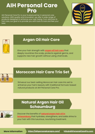 Argan Oil Hair Care