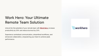 Work Hero—Expert Support for Agencies & Founders