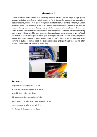Maventouch-best Gift items printing in Dubai