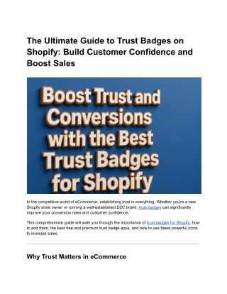 The Ultimate Guide to Trust Badges on Shopify_ Build Customer Confidence and Boost Sales