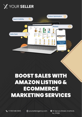 Boost Sales with Amazon Listing & eCommerce Marketing Services