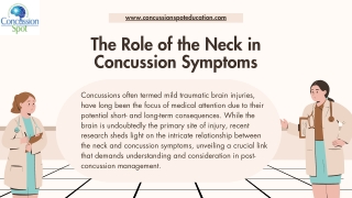 The Role of the Neck in Concussion Symptoms