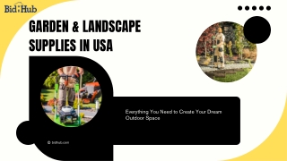Garden & Landscape Supplies in USA pdf