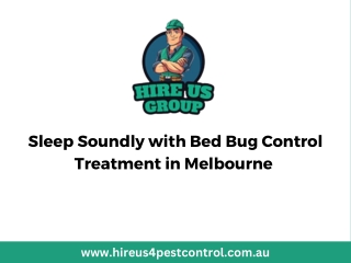 Sleep Soundly with Bed Bug Control Treatment in Melbourne