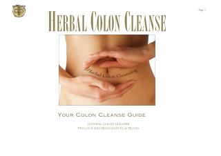 Your Herbal Colon Cleanse Guide