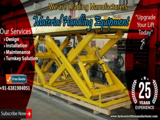 Heavy Duty Scissor Lift Manufacturers Bangalore