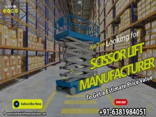 Scissor Lift Manufacturers Bangalore