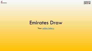 Emirates Draw PPT 60