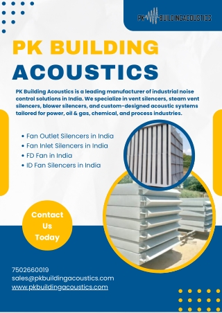 Air Compressor Acoustic Enclosures in India | Pk Buildings