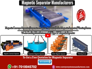Magnetic Separator Manufacturers in Chennai