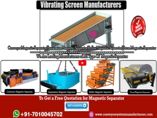 Vibrating Screen Manufacturers in Chennai