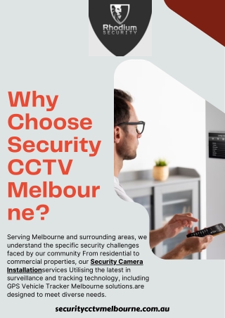 Reliable Security Camera Installation Melbourne