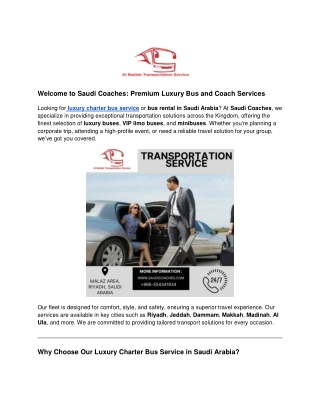 Events Bus Rental Saudi Arabia