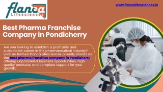 Best Pharma Franchise Company in Pondicherry
