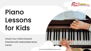 Piano Lessons for Kids  Harborfields Music Center