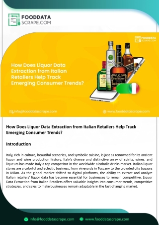 Liquor Data Extraction from Italian Retailers for Consumer Trends