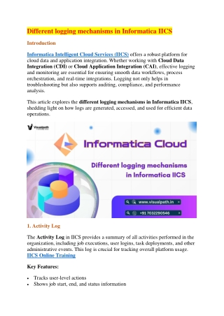 Top Informatica Training in India | Informatica IDMC