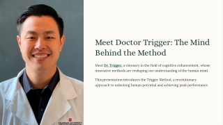 Doctor Trigger | The Science of Self-Mastery