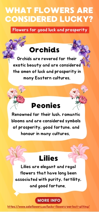 What Flowers are Considered Lucky? - Infographic Explanation