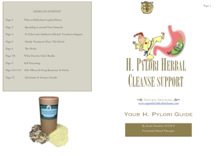 H.Pylori Herbal Cleanse Support Guide