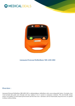 Automated-External-Defibrillator-MD-AED-1002