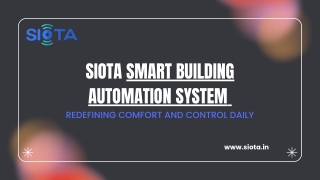 SIOTA Smart Building Automation System