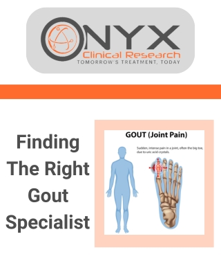 Where can I find the best gout doctor near me for personalized care?