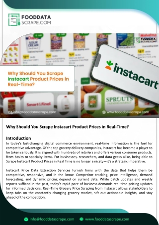 Scrape Instacart Product Prices in Real-Time
