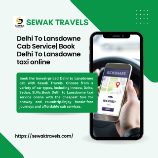 Delhi To Lansdowne Cab Service Book Delhi To Lansdowne taxi online