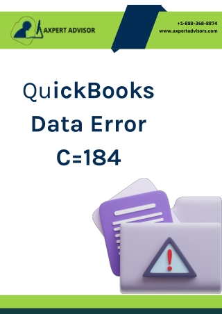 QuickBooks Data Error C=184
