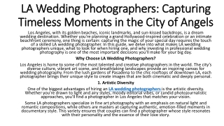 LA Wedding Photographers