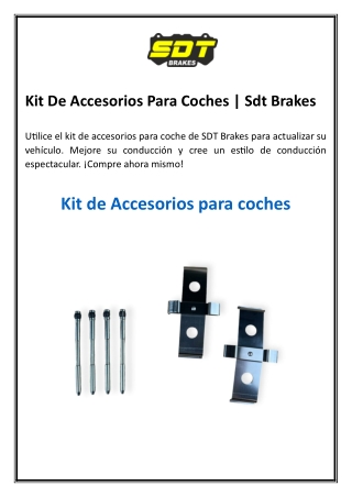 Kit De Accesorios Para Coches
