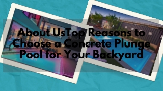 Top Reasons to Choose a Concrete Plunge Pool for Your Backyard