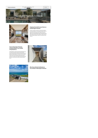 Architects Mornington Peninsula