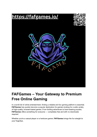 Welcome to the World of Infinite Games