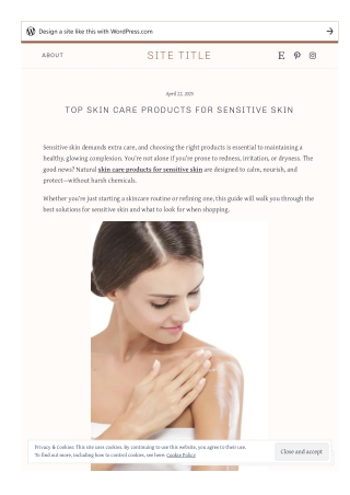 Top Skin Care Products For Sensitive Skin